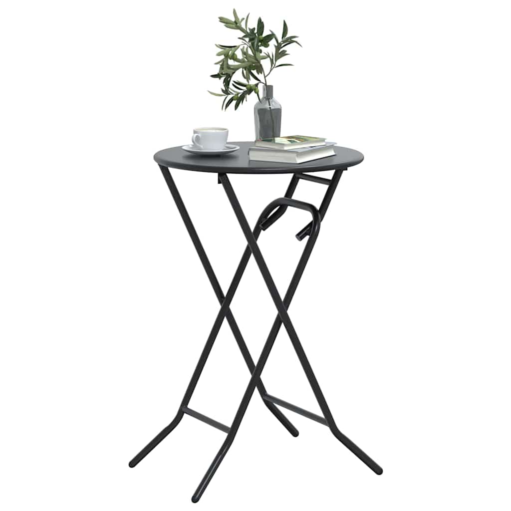 Garden Table Folding Anthracite 50 x 50 x 72 cm Steel