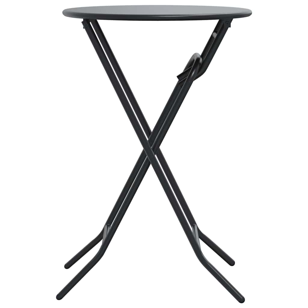 Garden Table Folding Anthracite 50 x 50 x 72 cm Steel