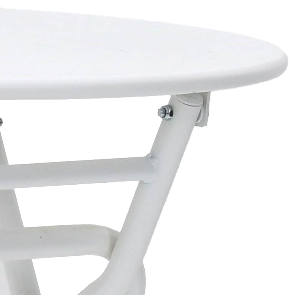 Garden Table Folding White 50 x 50 x 72 cm Steel