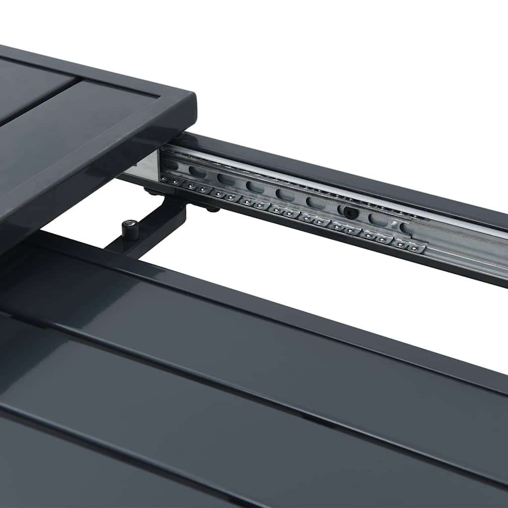 Extension Table Anthracite 180 x 80 x 76 cm Steel