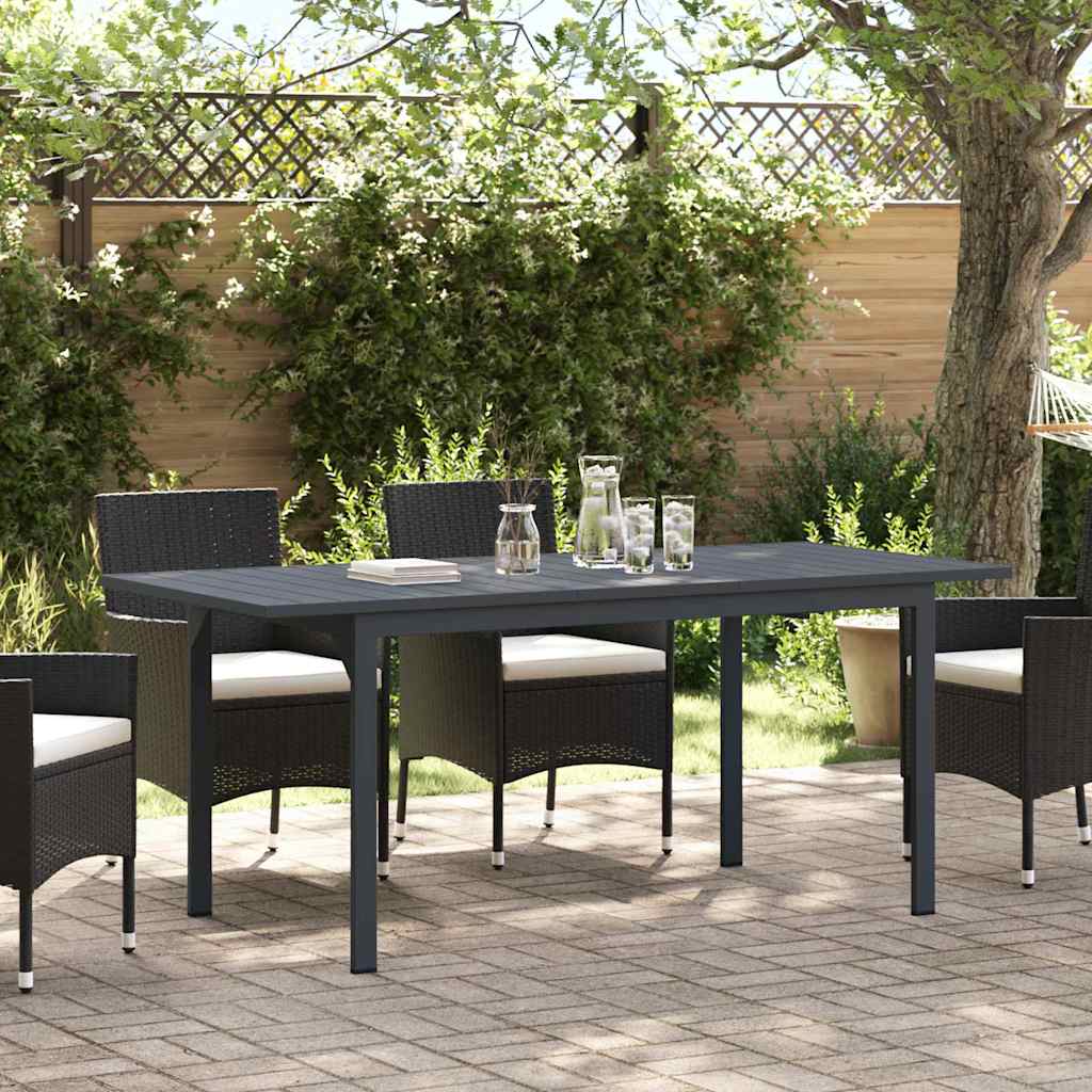Extension Table Anthracite 180 x 80 x 76 cm Steel
