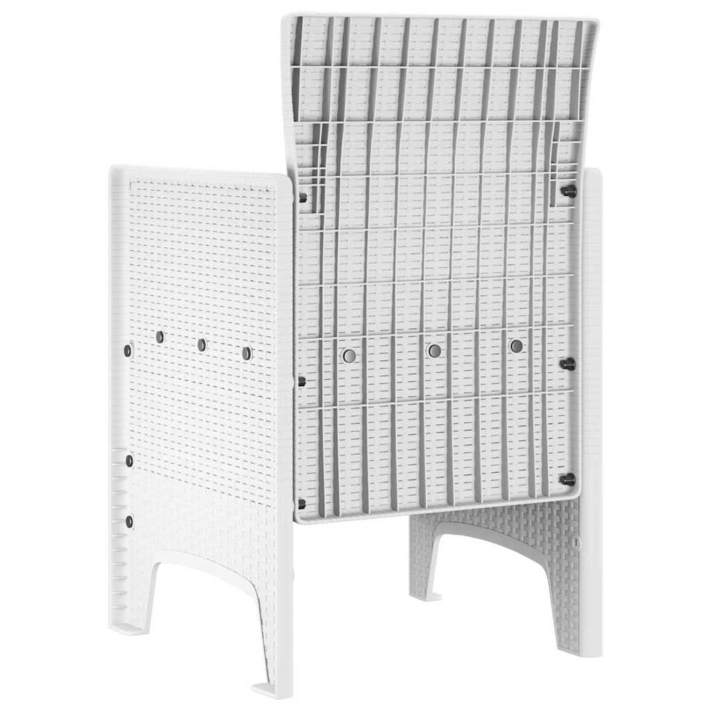 Garden Chair 4 pcs White 53 x 49 x 85 cm PP
