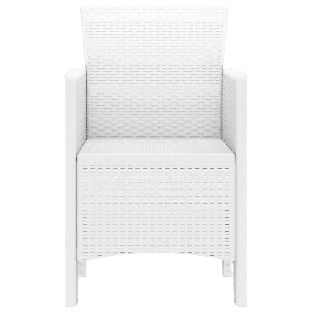 Garden Chair 4 pcs White 53 x 49 x 85 cm PP