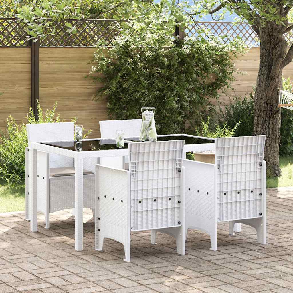 Garden Chair 4 pcs White 53 x 49 x 85 cm PP
