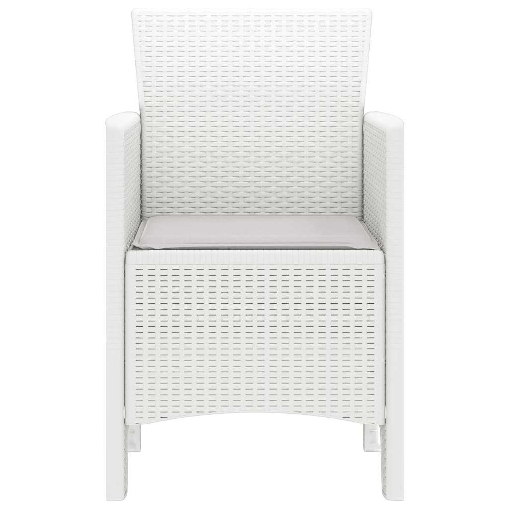 Garden Chair 4 pcs White 53 x 49 x 85 cm PP