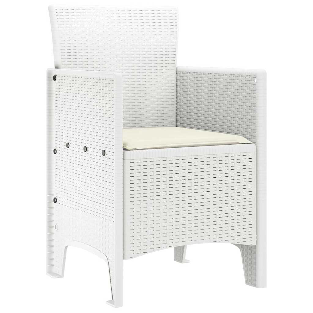 Garden Chair 4 pcs White 53 x 49 x 85 cm PP