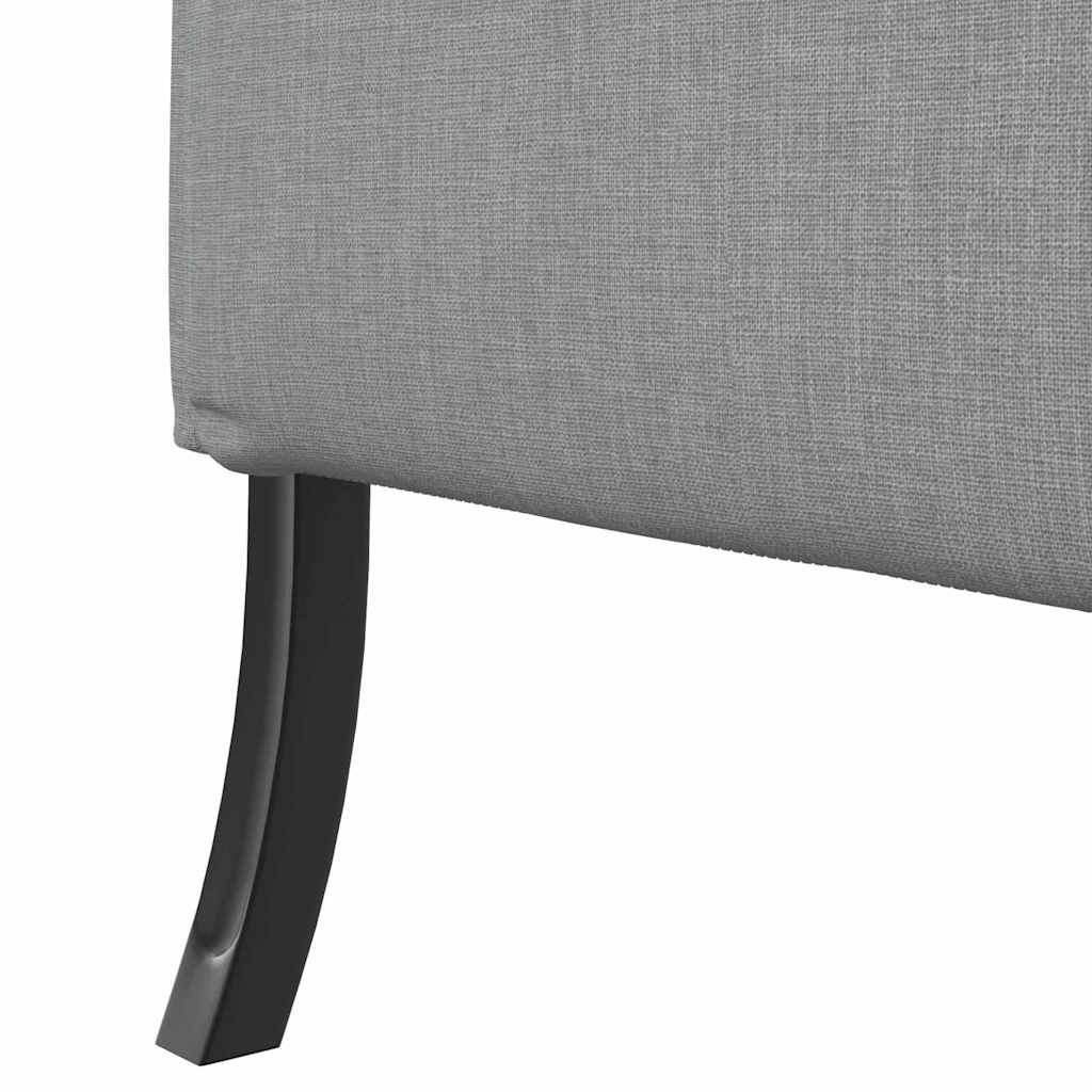 Highback Sofa Light grey 109 x 56 x 121 cm Fabric