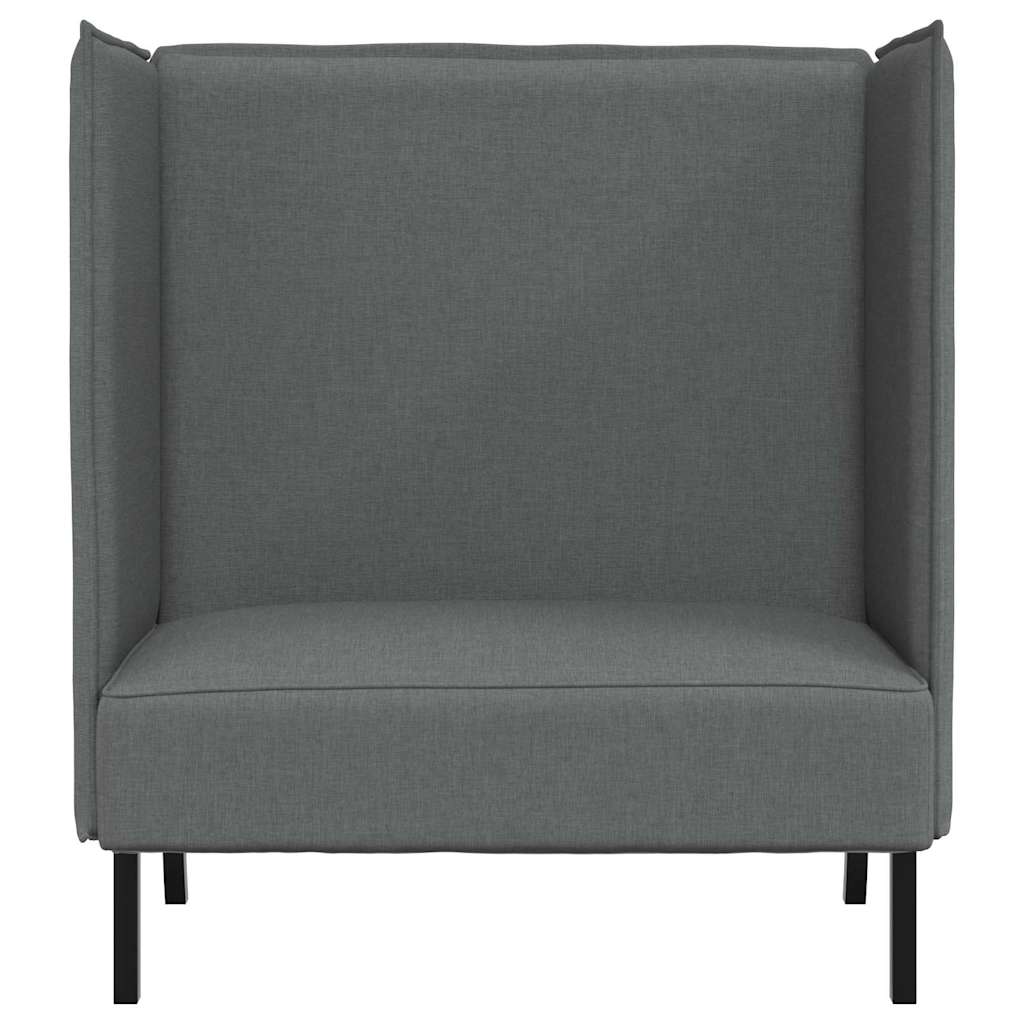 Highback Sofa Dark grey 109 x 56 x 121 cm Fabric