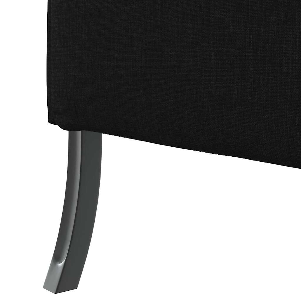 Highback Sofa Black 109 x 56 x 121 cm Fabric