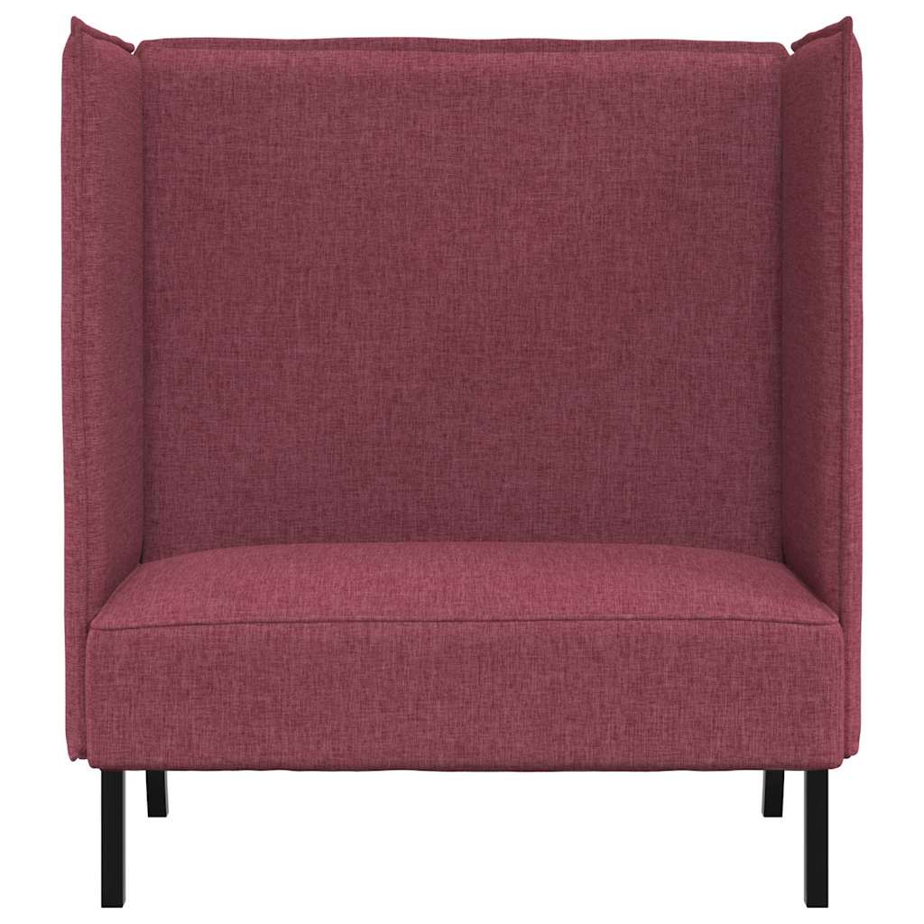 Highback Sofa Wine red 109 x 56 x 121 cm Fabric