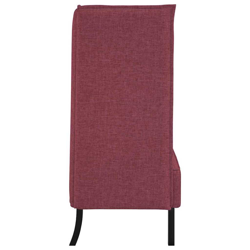 Highback Sofa Wine red 109 x 56 x 121 cm Fabric