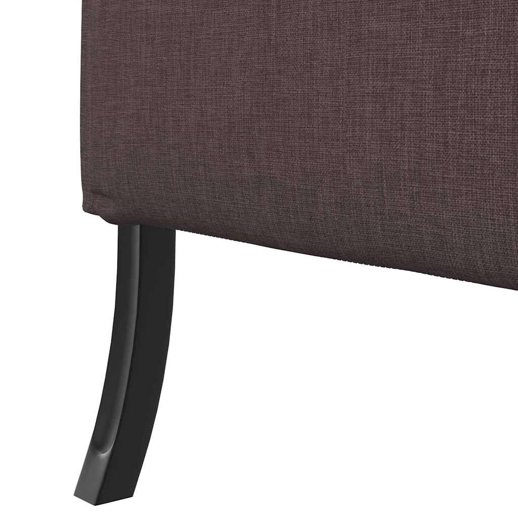 Highback Sofa Dark brown 109 x 56 x 121 cm Fabric