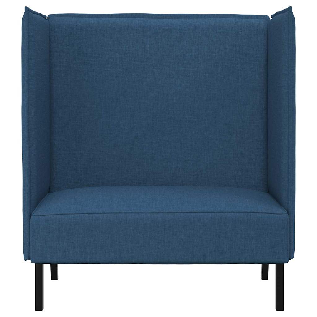 Highback Sofa Blue 109 x 56 x 121 cm Fabric