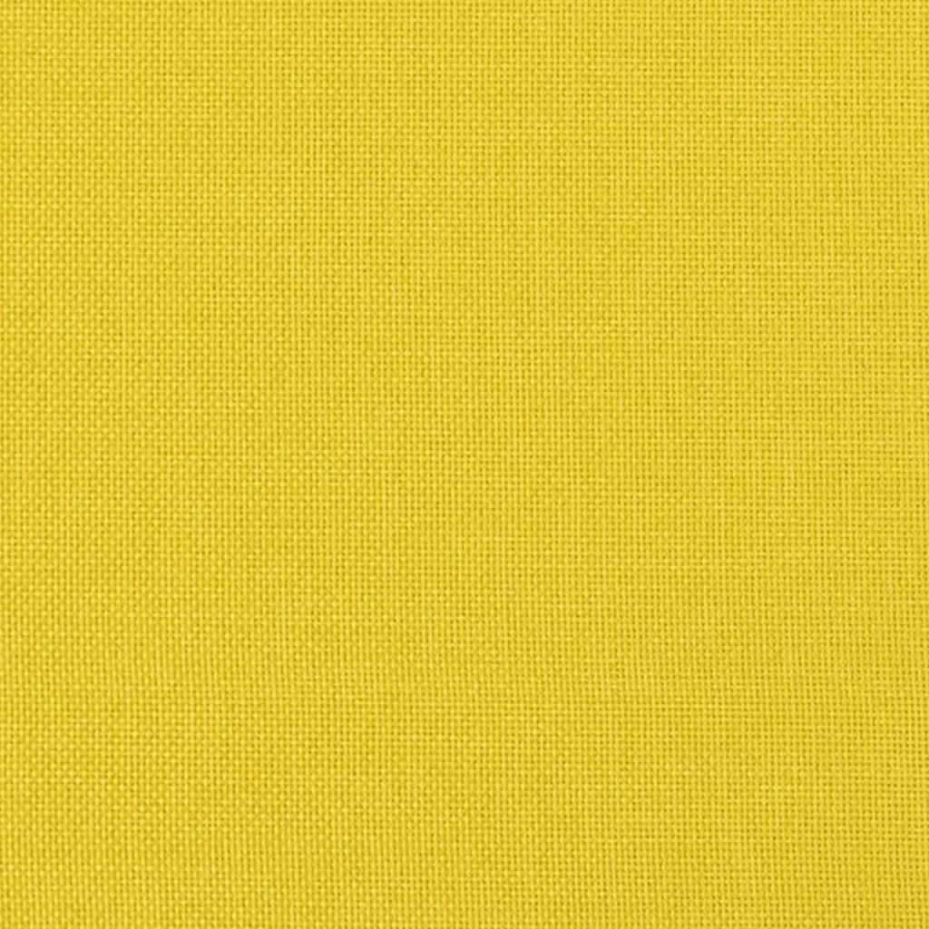Highback Sofa Light yellow 109 x 56 x 121 cm Fabric