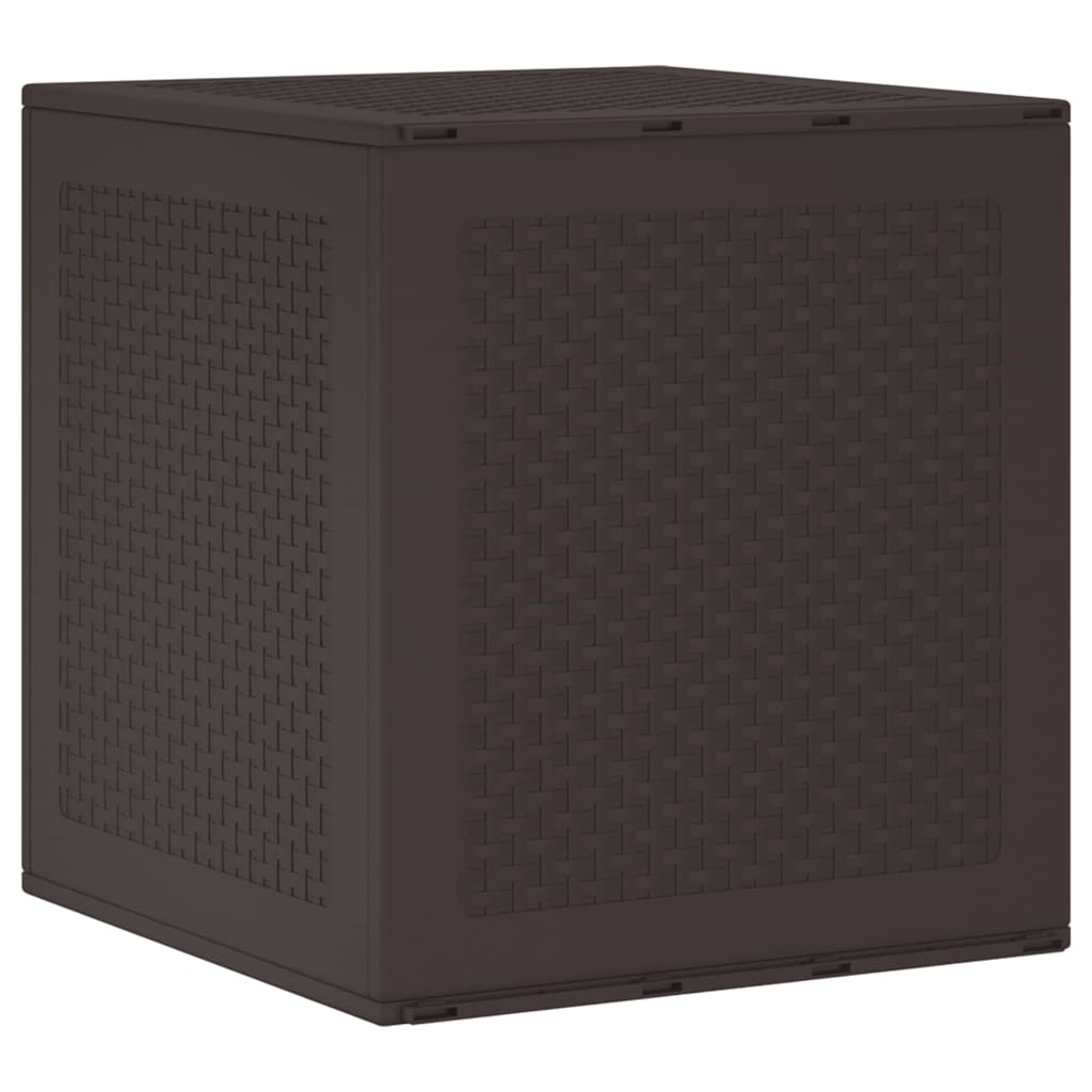 Garden Storage Box Brown 55 x 53 x 57 cm Polypropylene