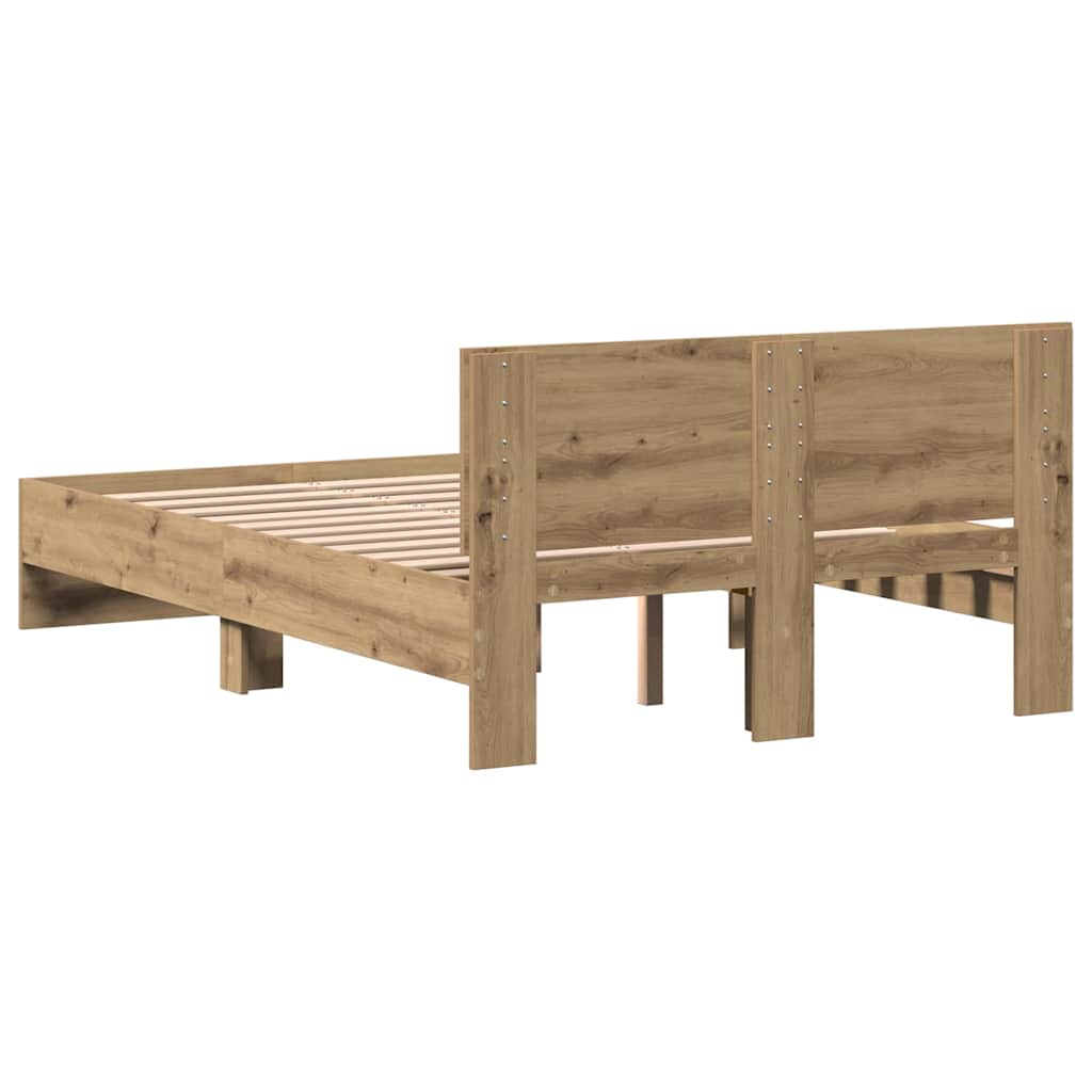 Bed Frame Artisan Oak 120 x 190 cm Engineered wood