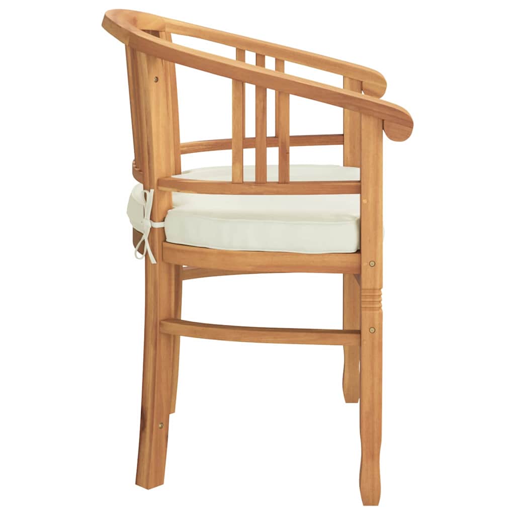 Garden Chairs 2 pcs Brown 63 x 58 x 89 cm Solid teak wood