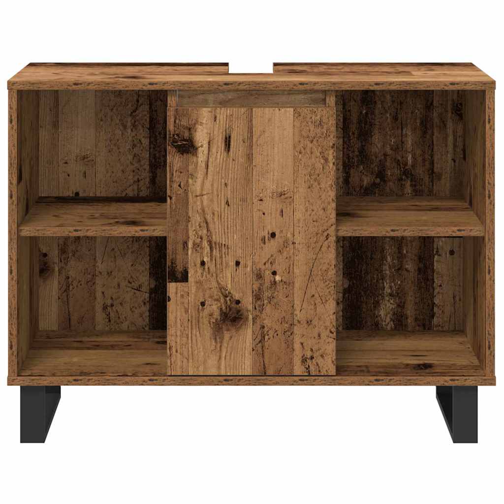 Bathroom Furniture Set with Door 3 pcs Brown 30 x 30 x 180 cm