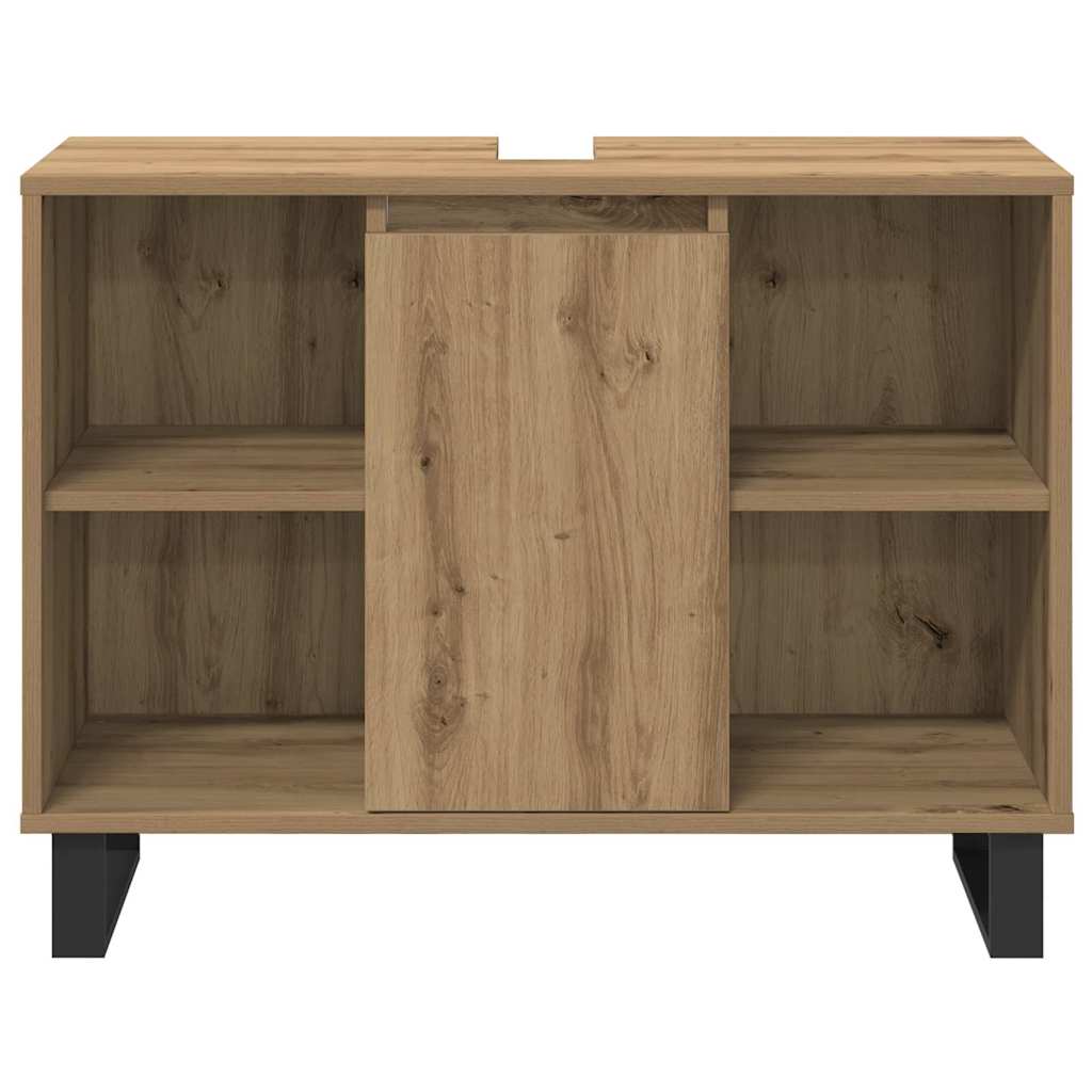 Bathroom Furniture Set with Door 3 pcs Brown 30 x 30 x 180 cm