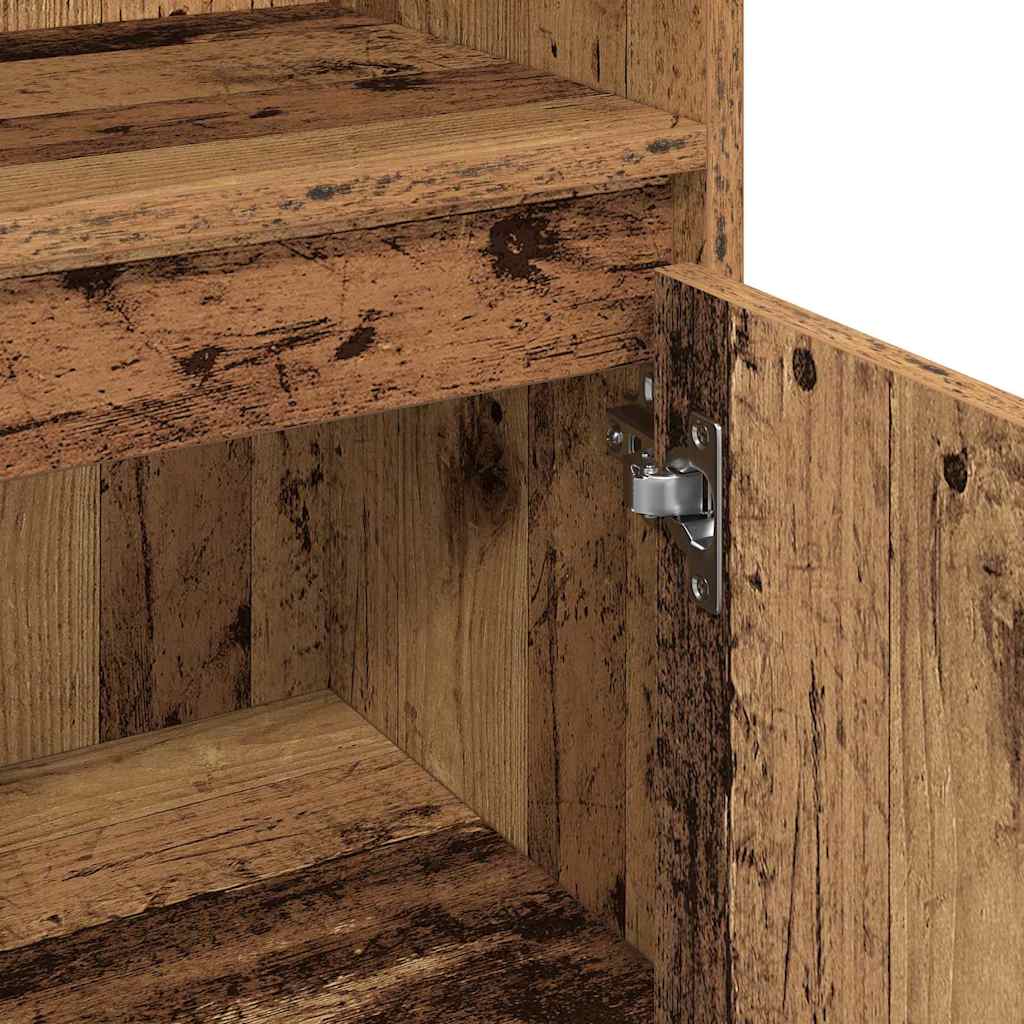 Bathroom Furniture Set Other 3 pcs Old Wood 30 x 30 x 180 cm