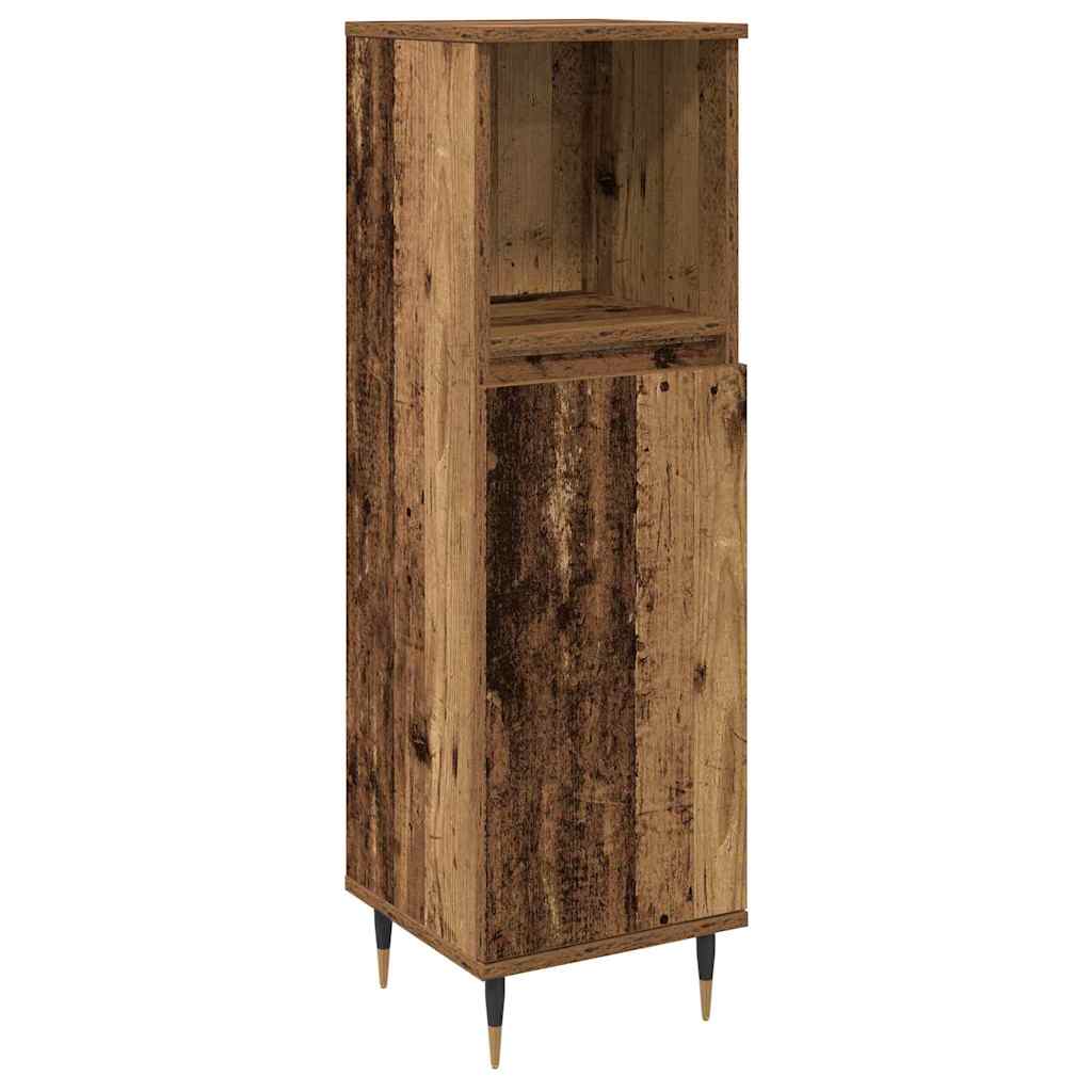 Bathroom Furniture Set Other 3 pcs Old Wood 30 x 30 x 180 cm