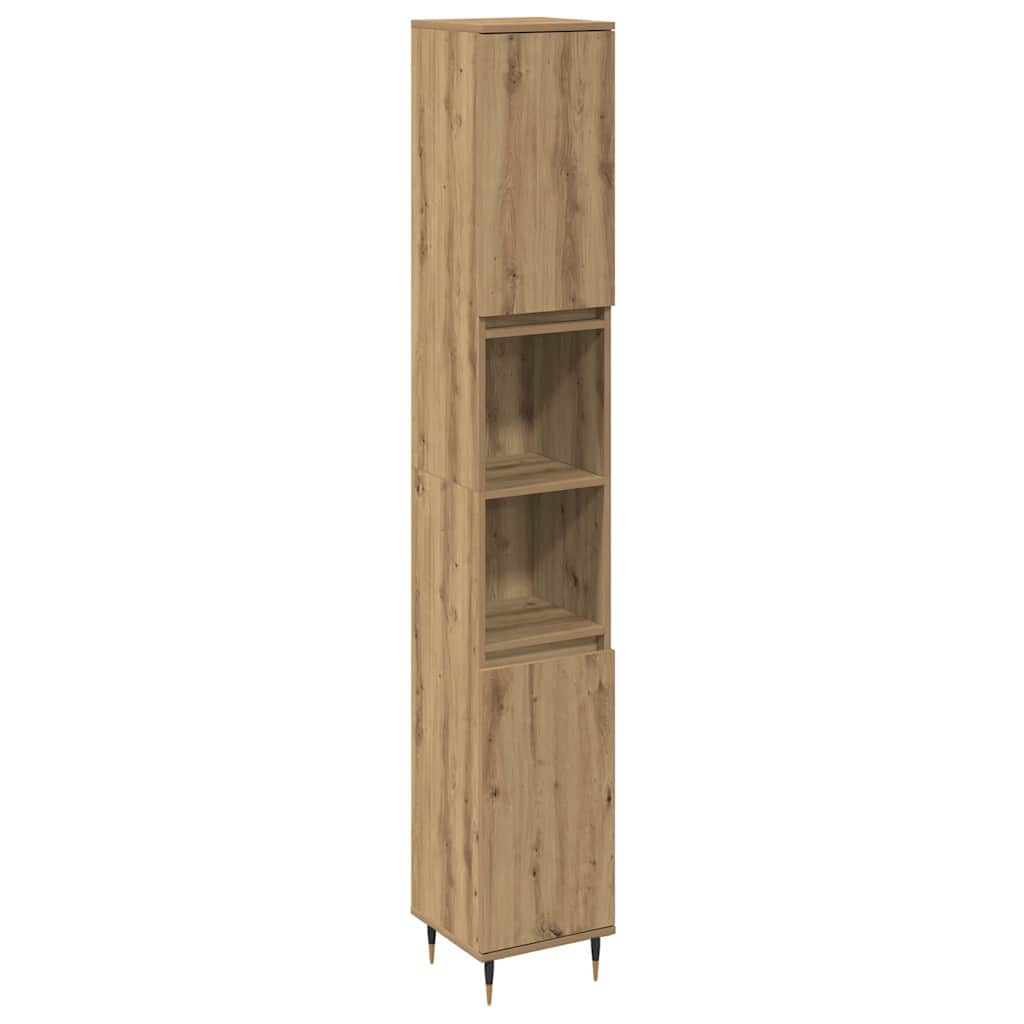 Bathroom Furniture Set Other 3 pcs Artisan Oak 30 x 30 x 180 cm