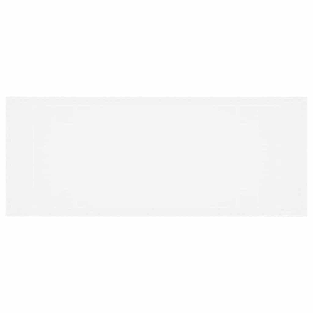 Garden Table White 250 x 100 x 73 cm Poly Rattan