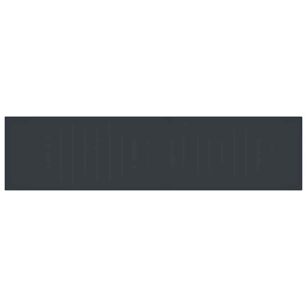 Garden Table Anthracite 400 x 100 x 73 cm Poly Rattan