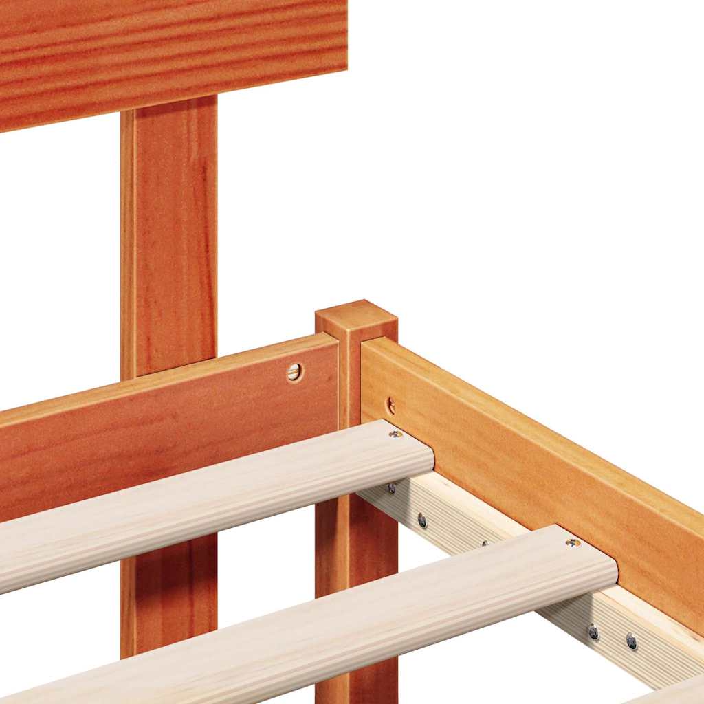 Bed Frame Brown 180 x 200 cm Solid Pine wood