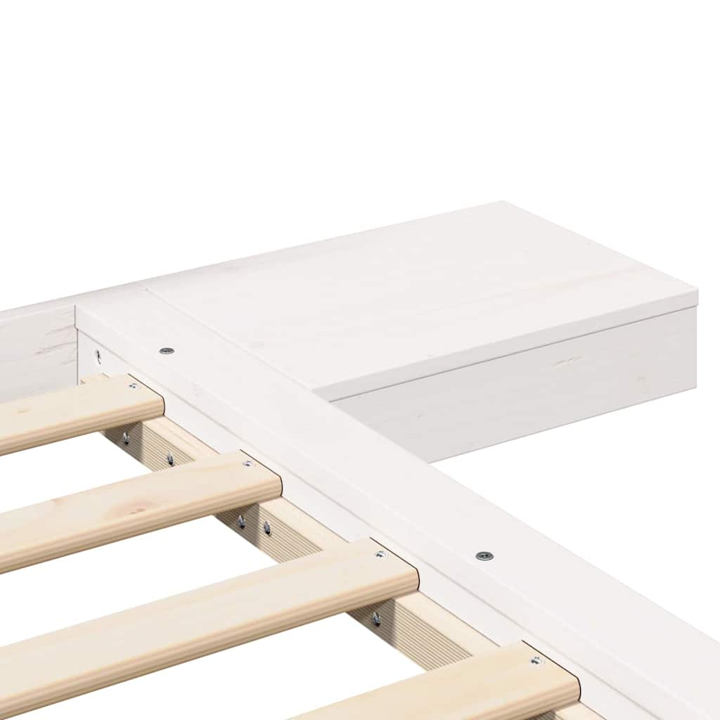 Bed Frame White 150 x 200 cm Wood