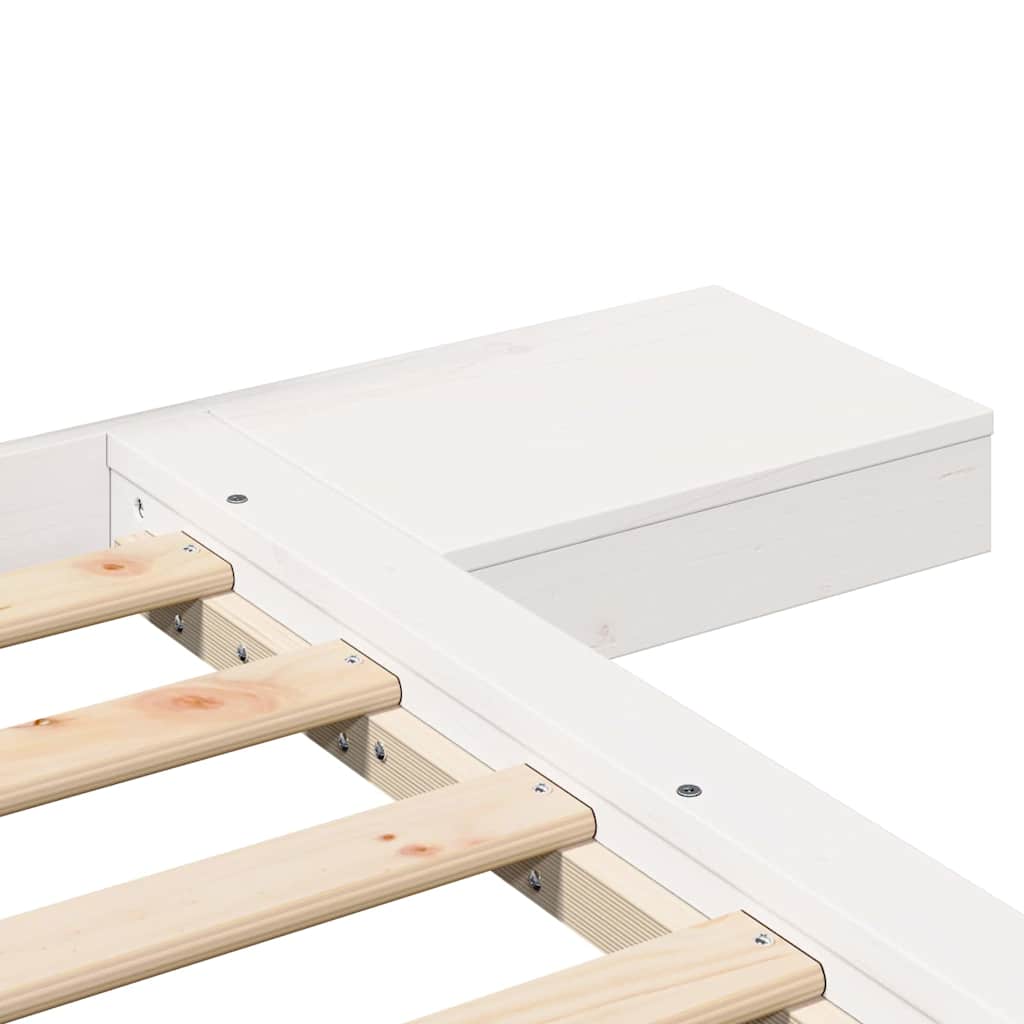 Bed Frame White 120 x 200 cm Wood