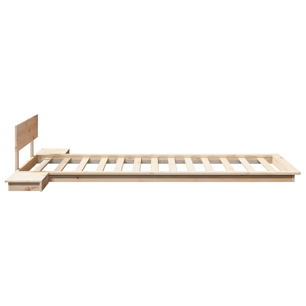 Bed Frame Brown 100 x 200 cm Wood