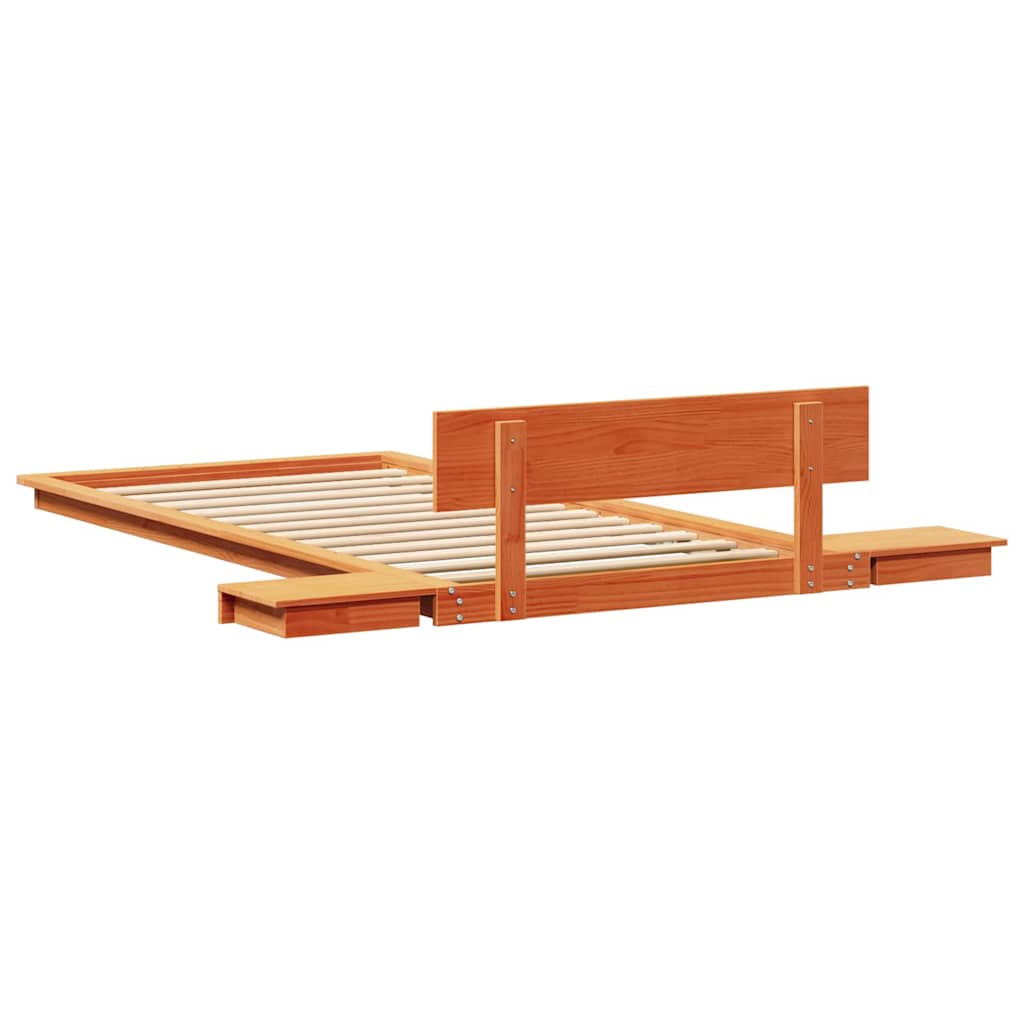 Bed Frame Brown 90 x 200 cm Wood