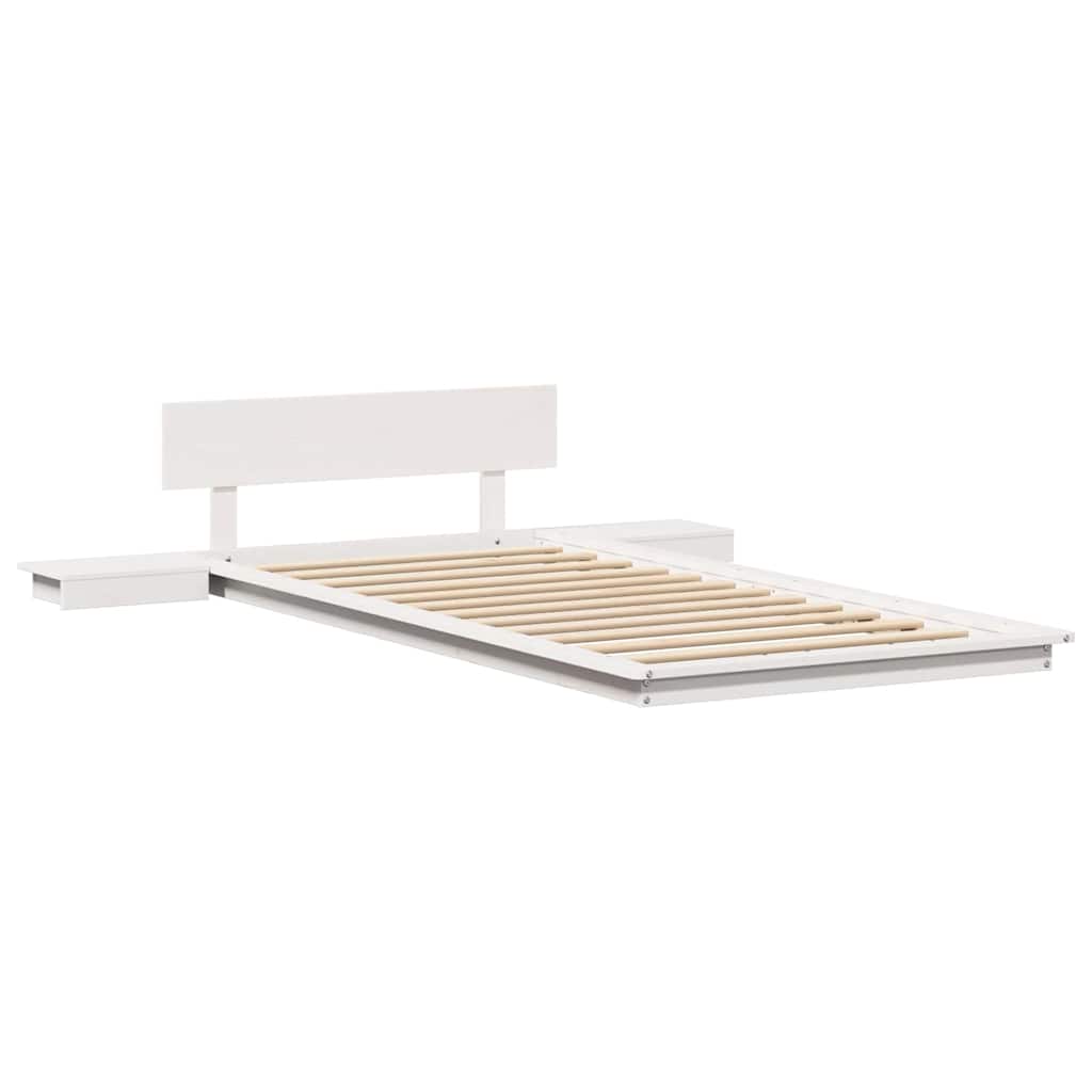 Bed Frame White 80 x 200 cm Wood