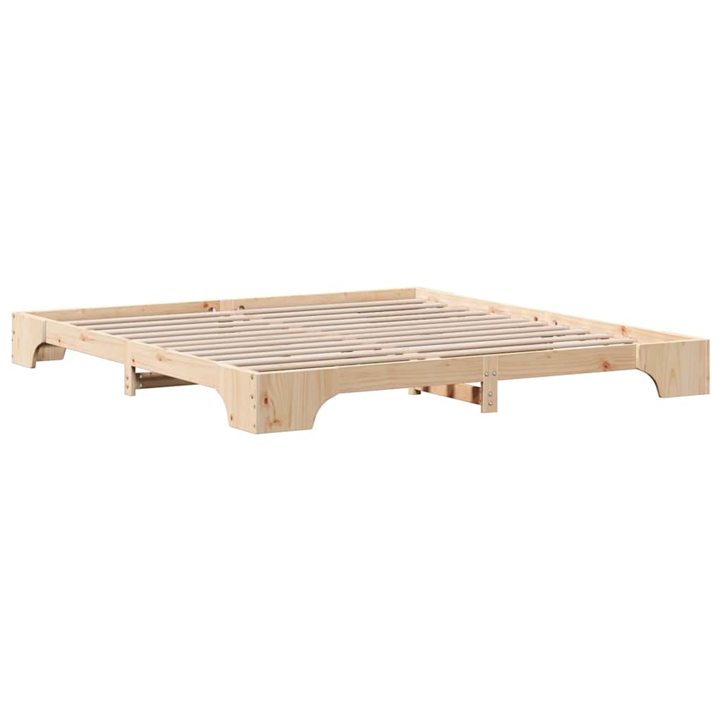 Bed Frame Solid Pine Wood 180 x 200 cm Solid pine wood