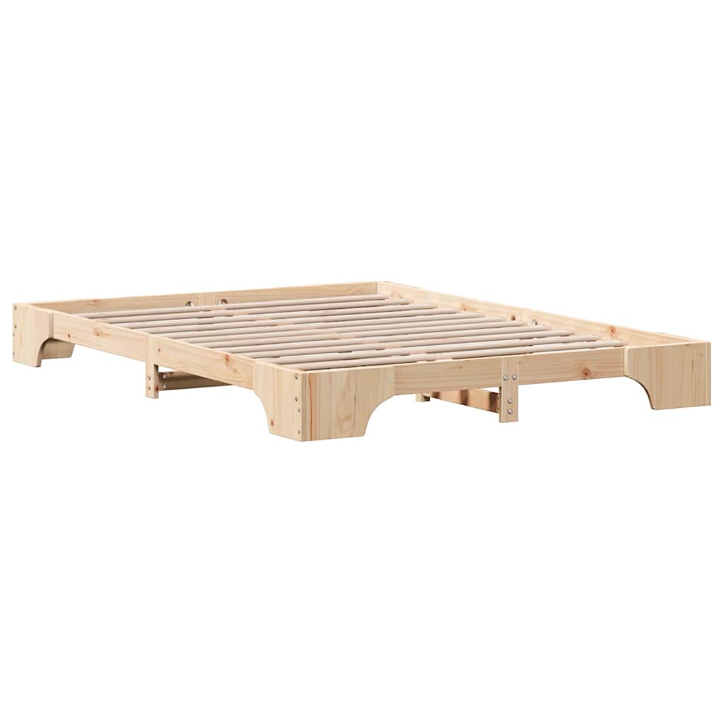Bed Frame Solid Pine Wood 150 x 200 cm Solid pine wood