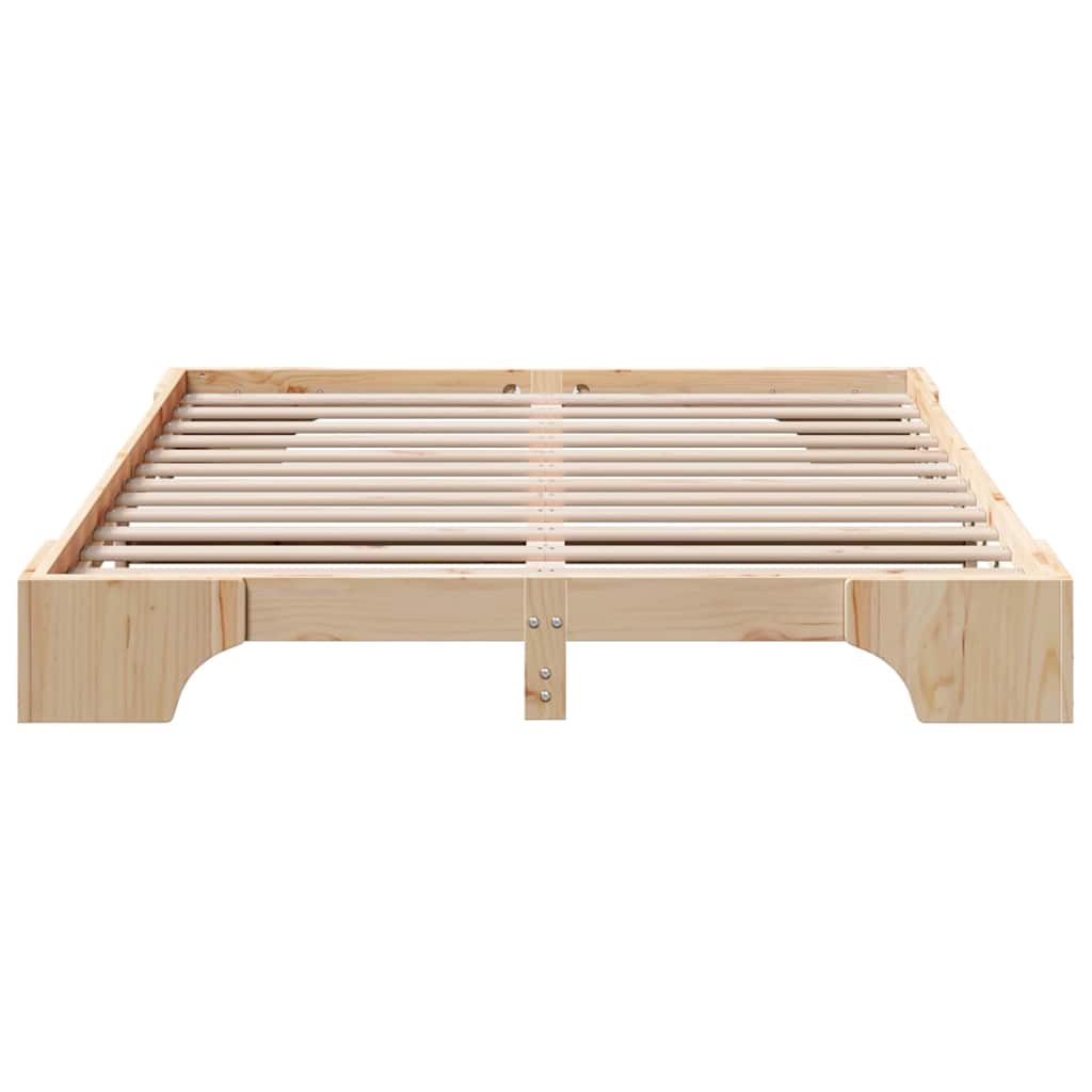 Bed Frame Solid Pine Wood 140 x 200 cm Solid pine wood