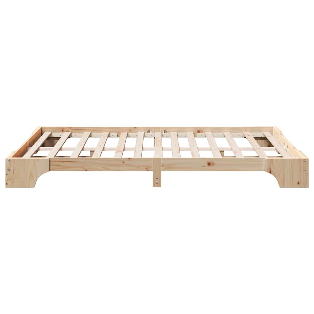 Bed Frame Solid Pine Wood 140 x 200 cm Solid pine wood