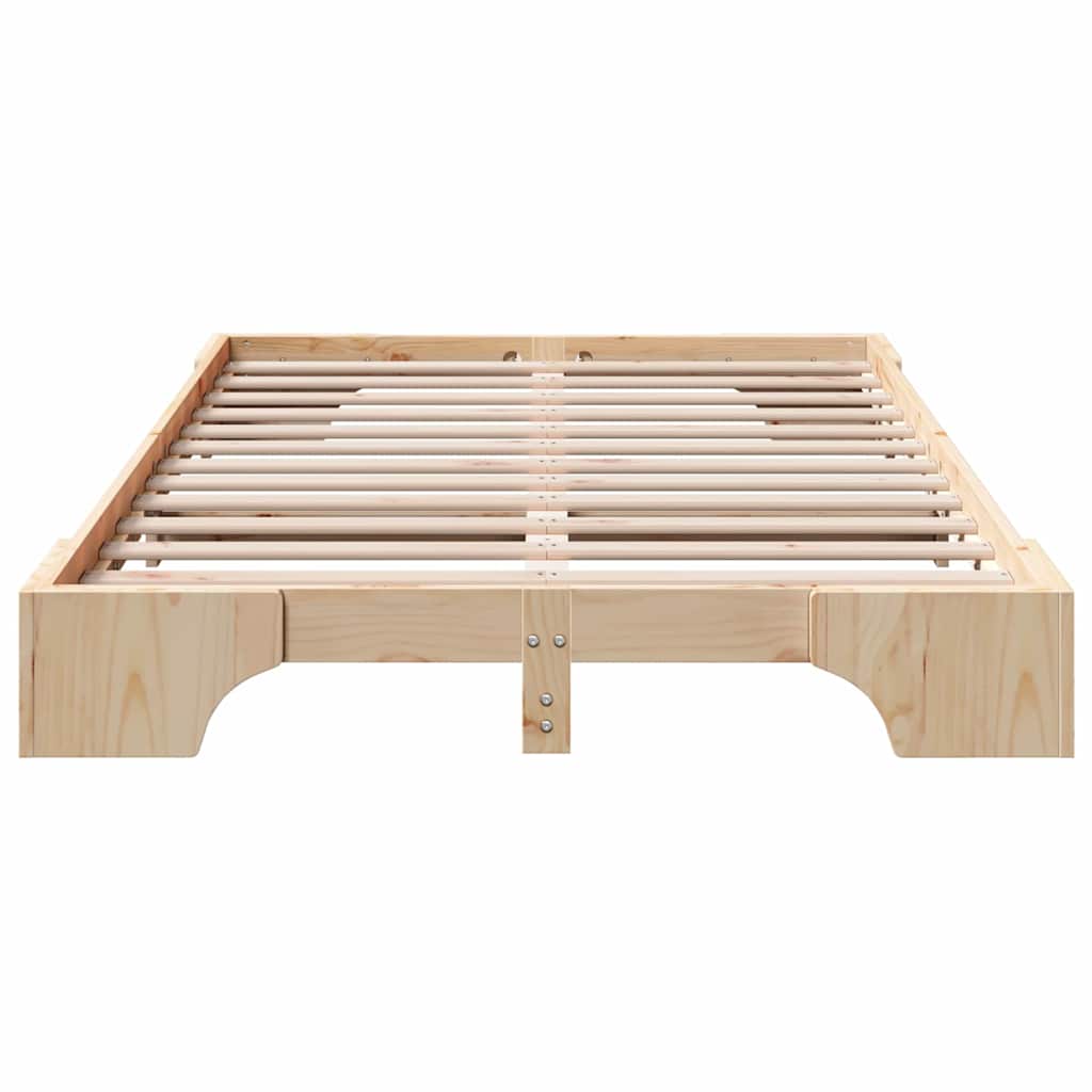 Bed Frame Solid Pine Wood 120 x 200 cm Solid pine wood