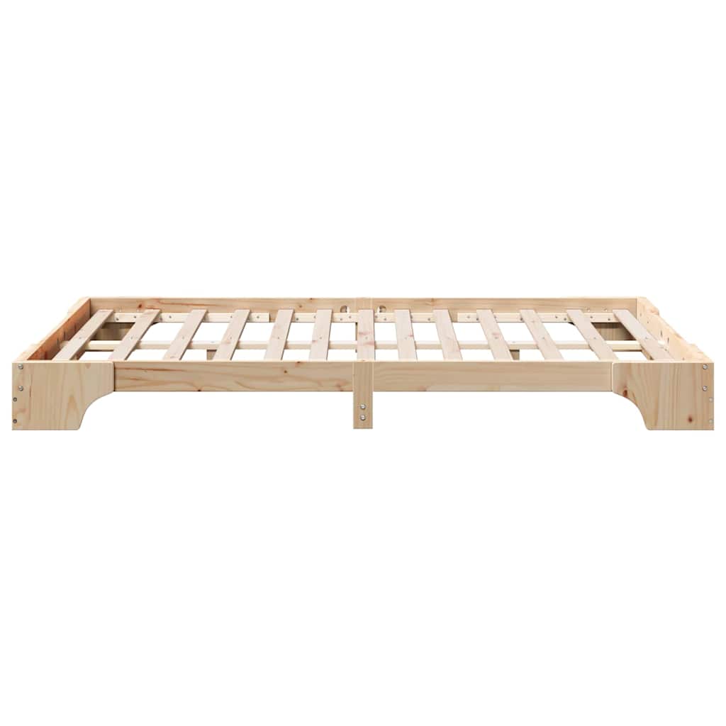 Bed Frame Solid Pine Wood 120 x 200 cm Solid pine wood
