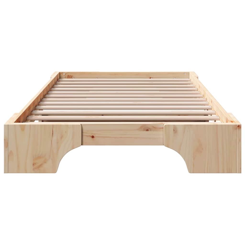 Bed Frame Solid Pine Wood 90 x 190 cm Solid pine wood