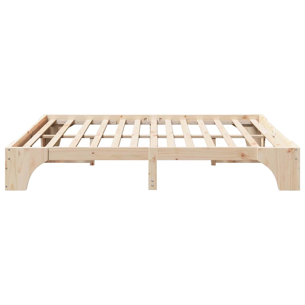 Bed Frame Solid Pine Wood 200 x 200 cm Solid pine wood