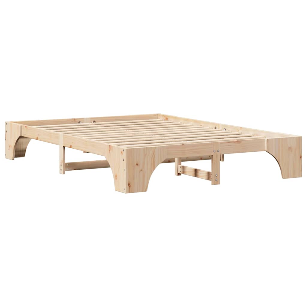 Bed Frame Solid Pine Wood 160 x 200 cm Solid pine wood