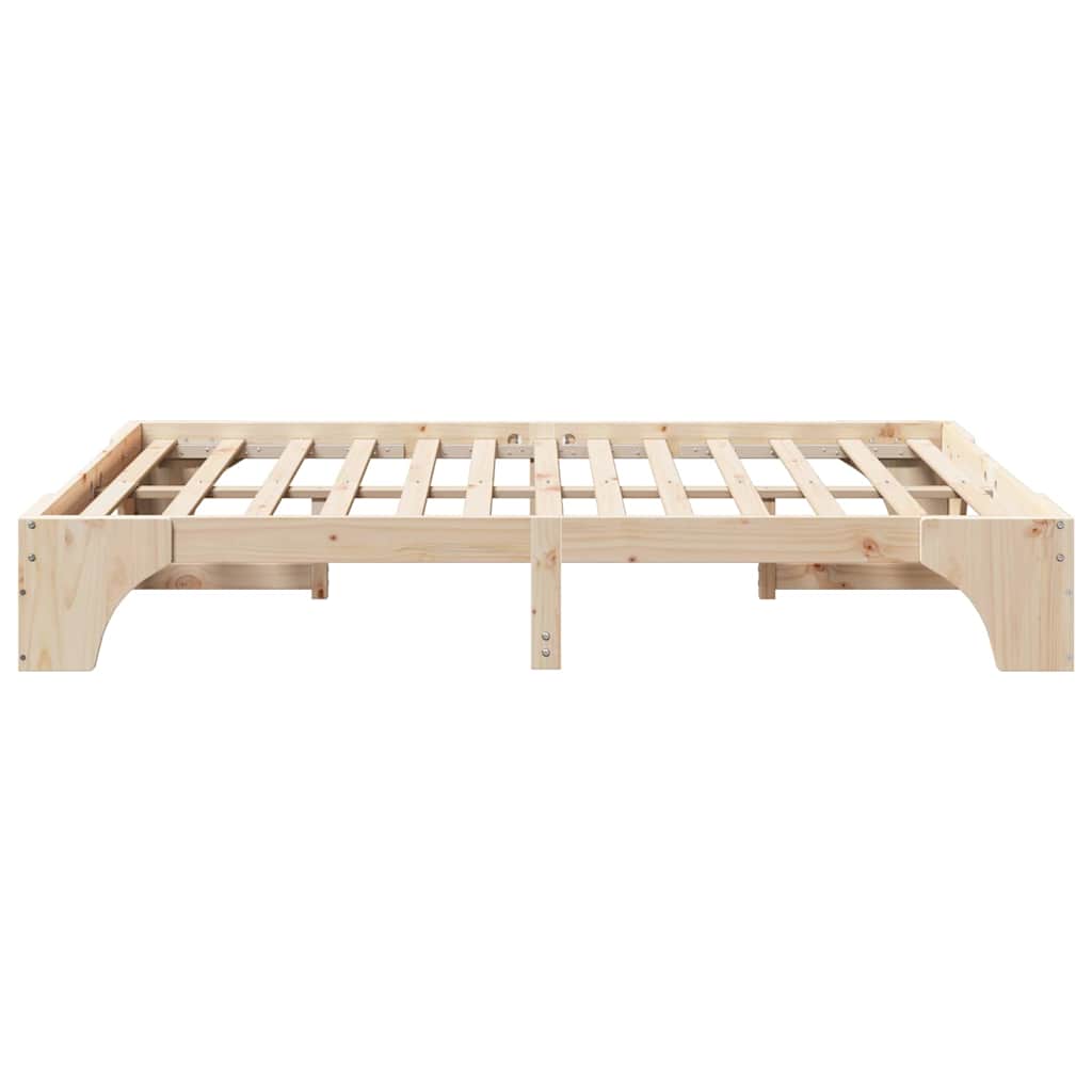 Bed Frame Solid Pine Wood 160 x 200 cm Solid pine wood