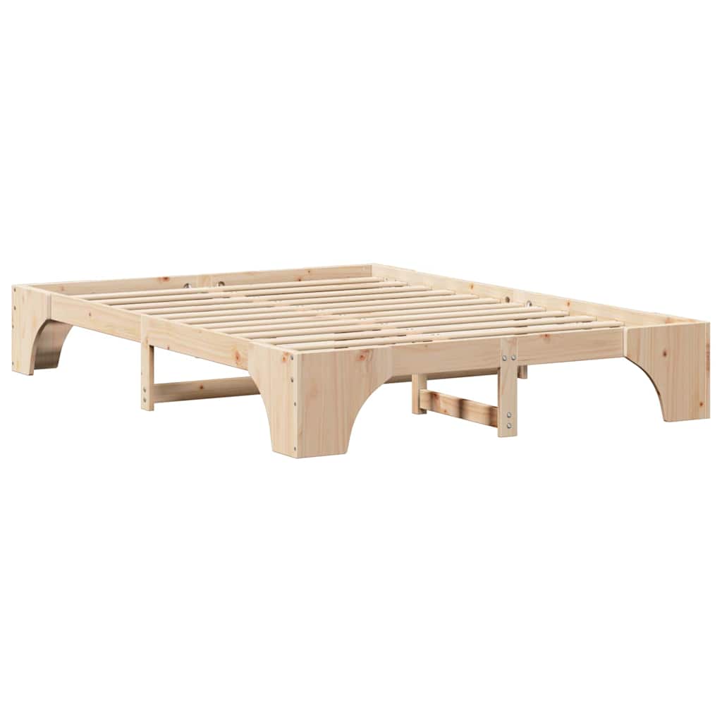 Bed Frame Solid Pine Wood 150 x 200 cm Solid pine wood