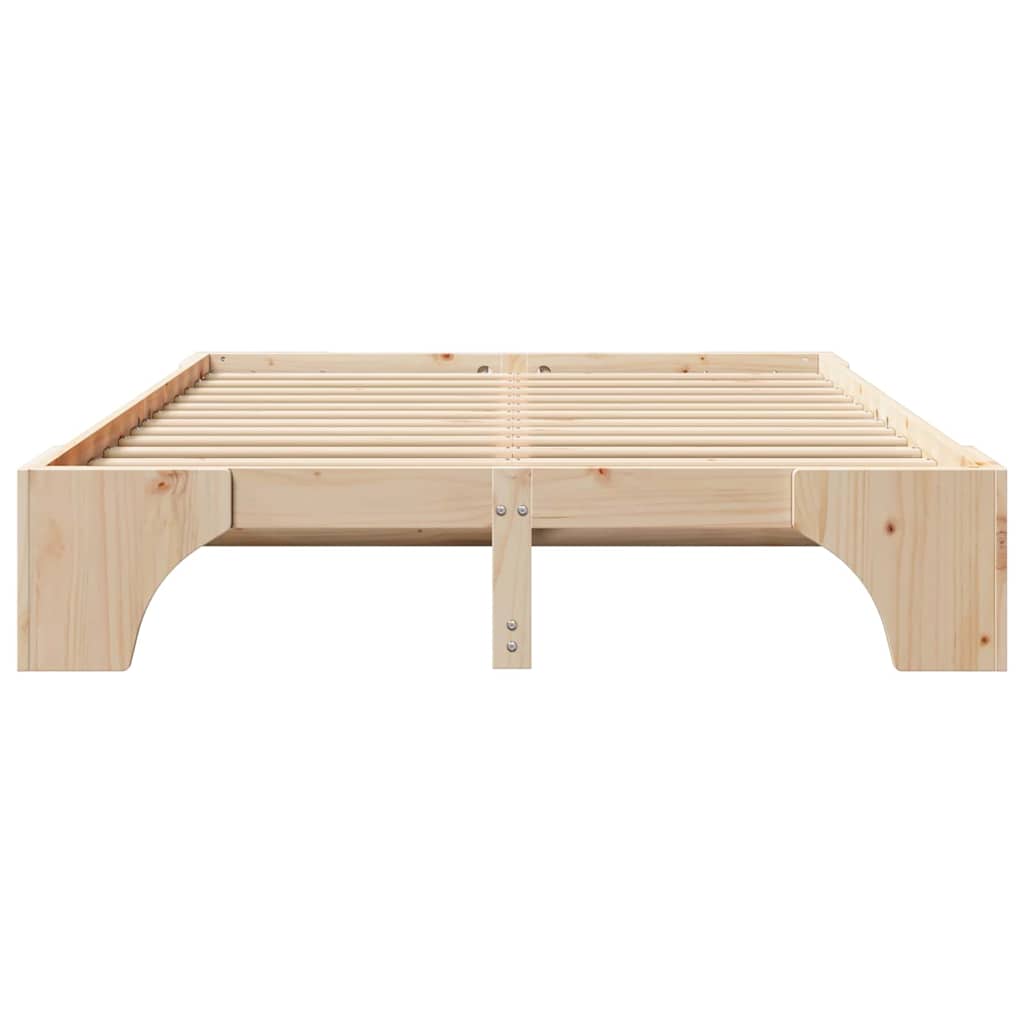 Bed Frame Solid Pine Wood 140 x 200 cm Solid pine wood