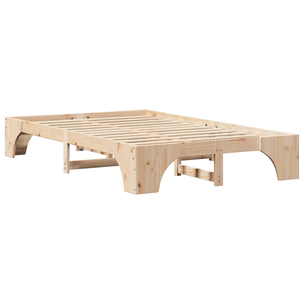Bed Frame Solid Pine Wood 120 x 200 cm Solid pine wood