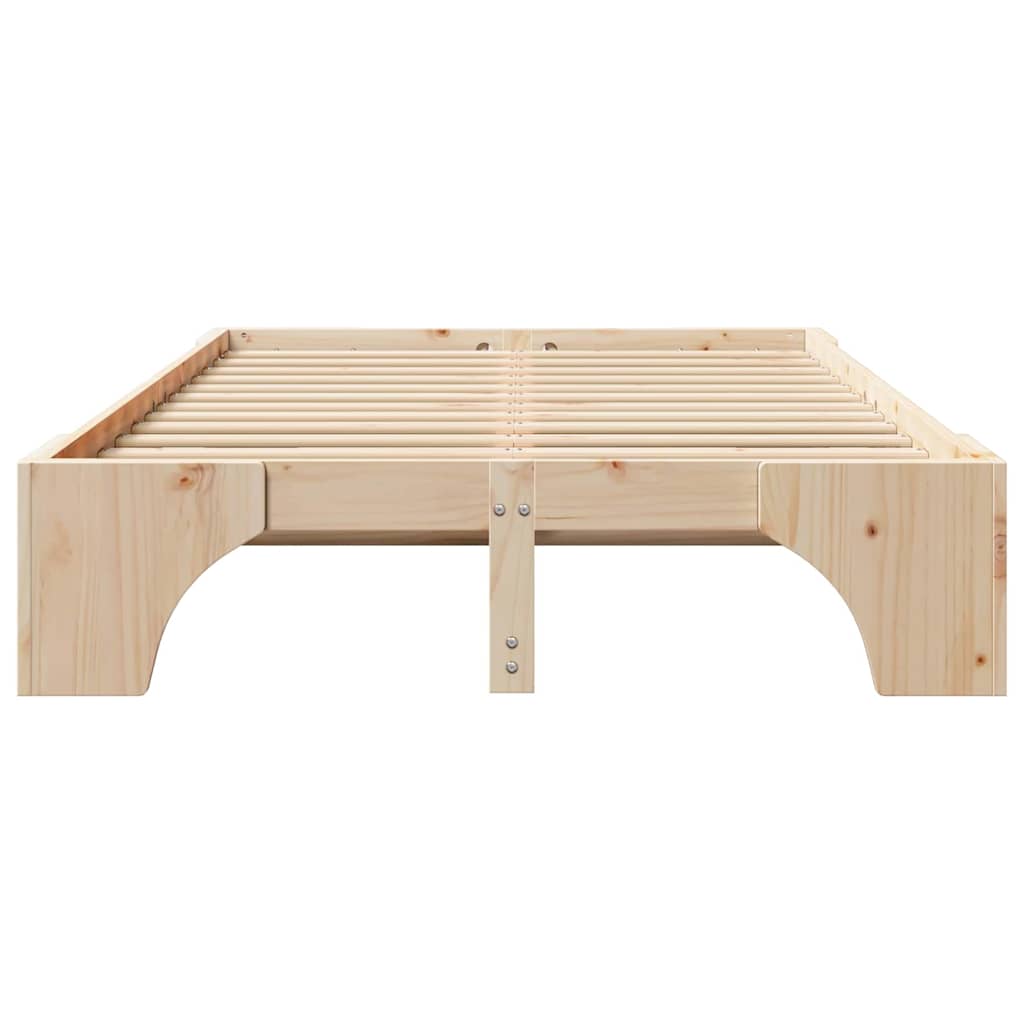 Bed Frame Solid Pine Wood 120 x 200 cm Solid pine wood
