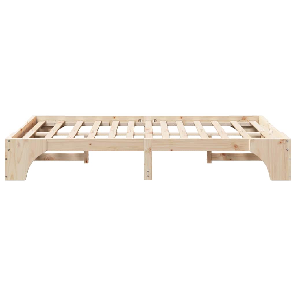 Bed Frame Solid Pine Wood 120 x 190 cm Solid pine wood