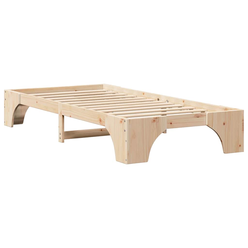 Bed Frame Solid Pine Wood 80 x 200 cm Solid pine wood